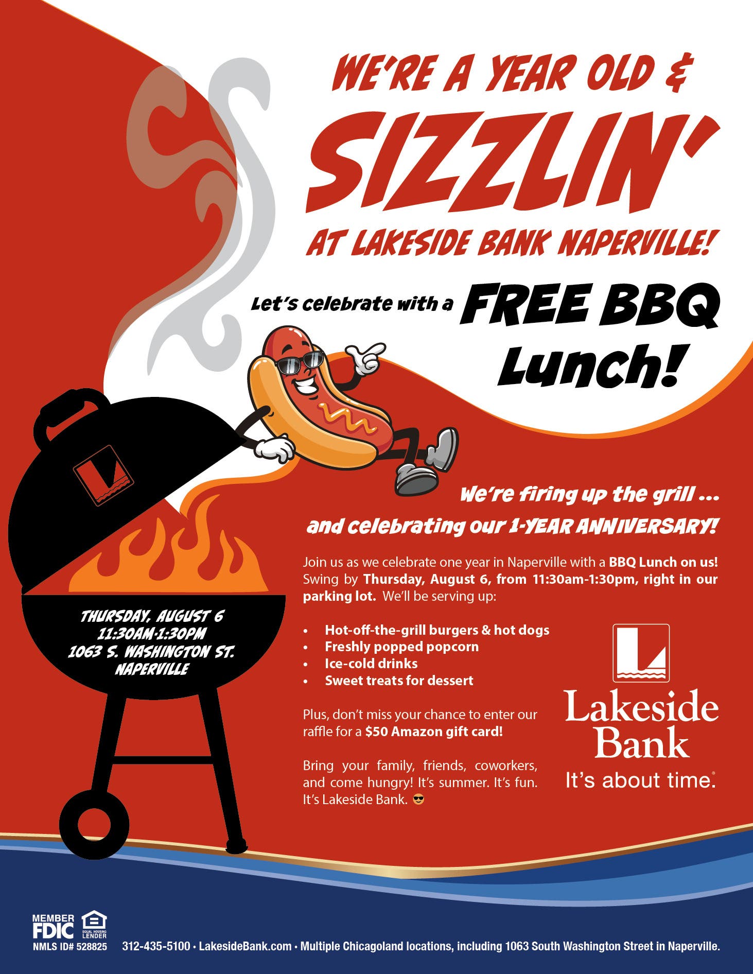 Lakeside Bank 1-Year Anniversary BBQ