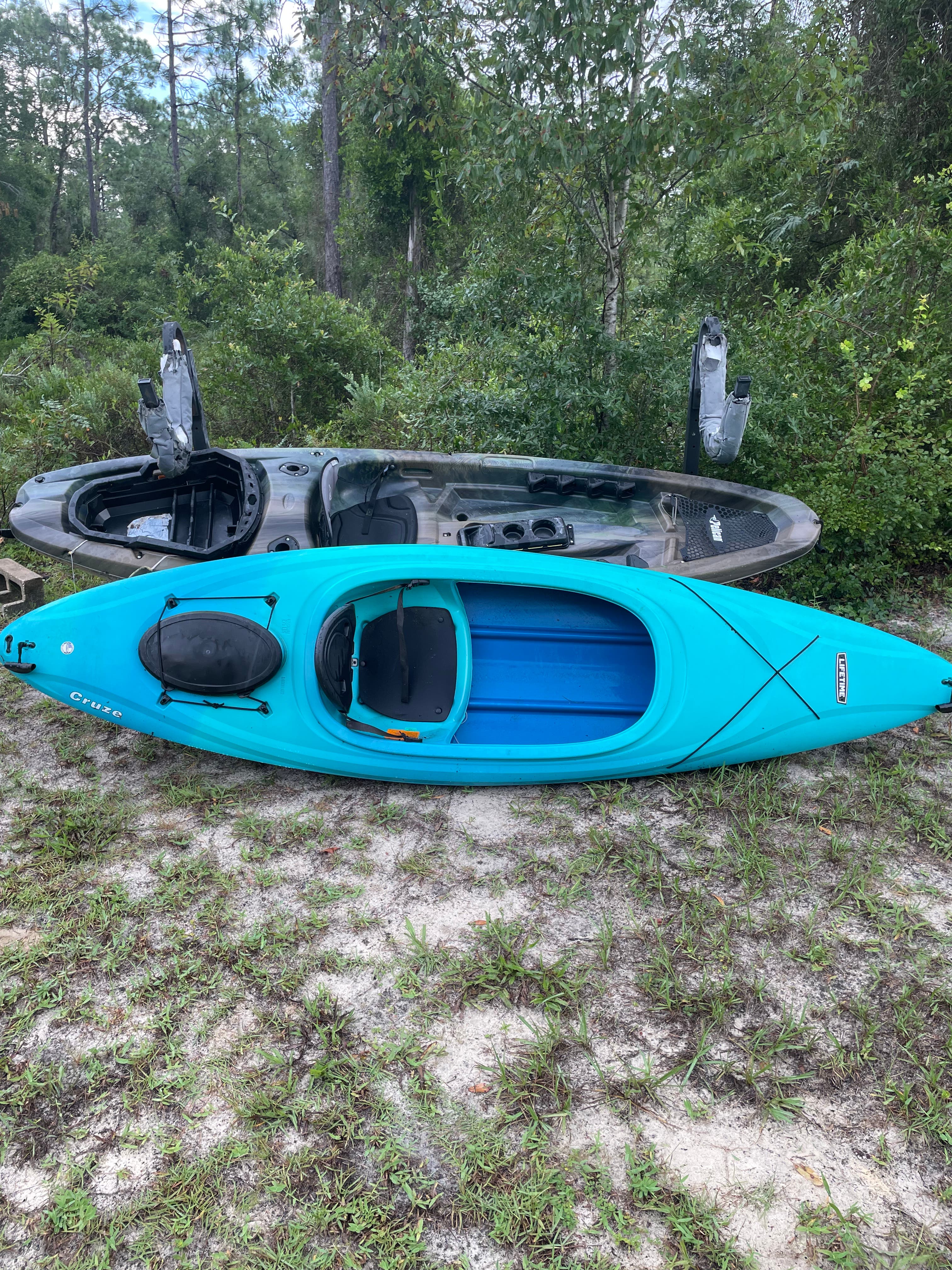 Kayaks 2 includes storage stand 