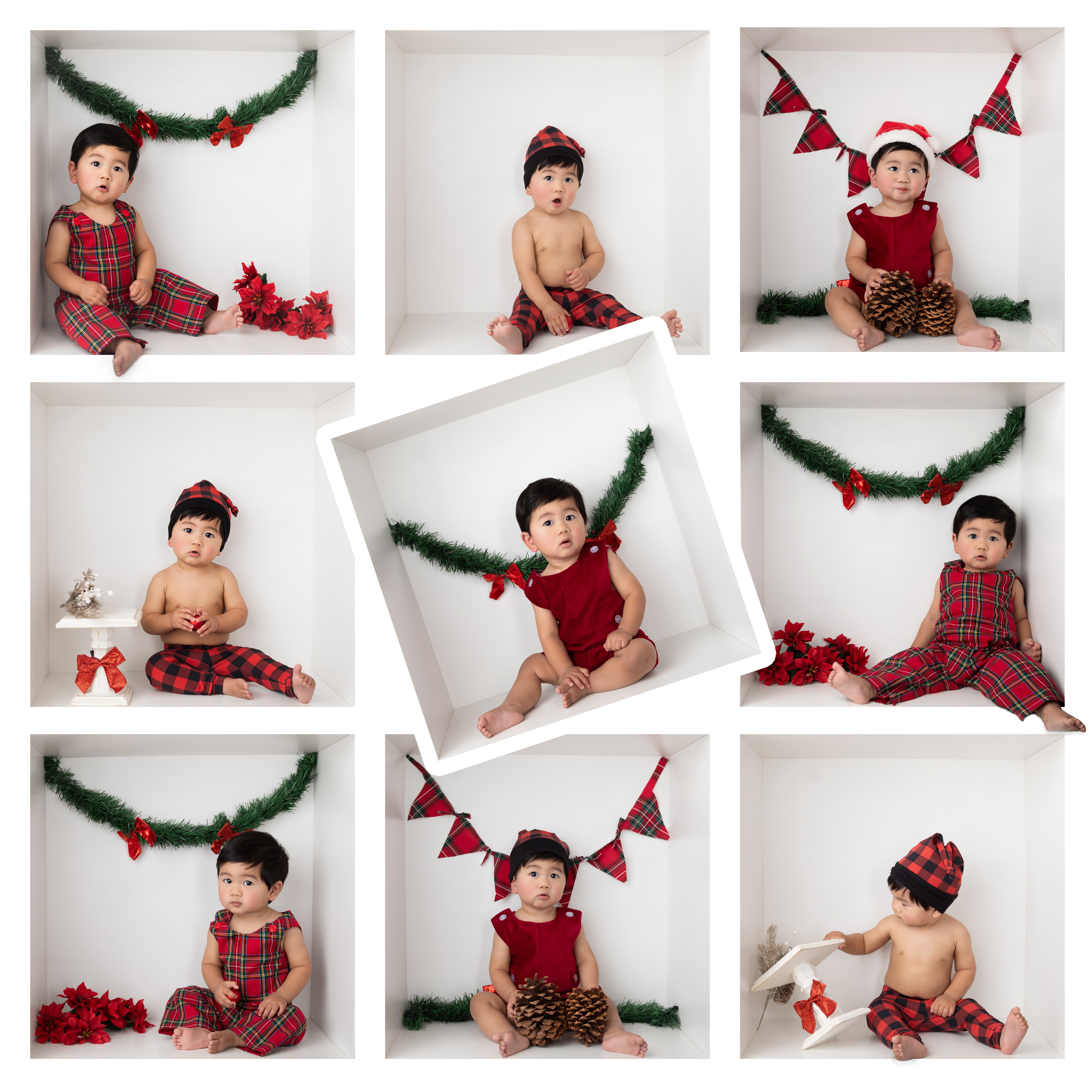 Baby in a Box Holiday Photos | Glendale
