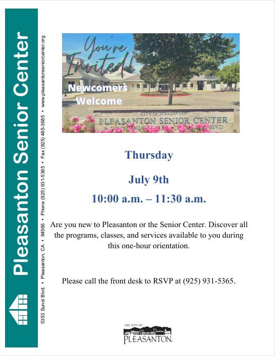 Newcomers Welcome Orientation