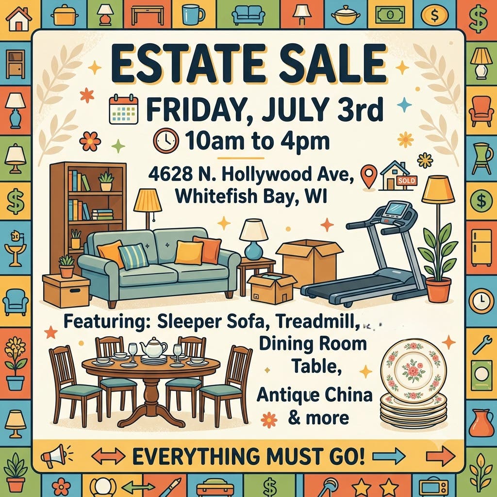 Estate Sale this FRIDAY