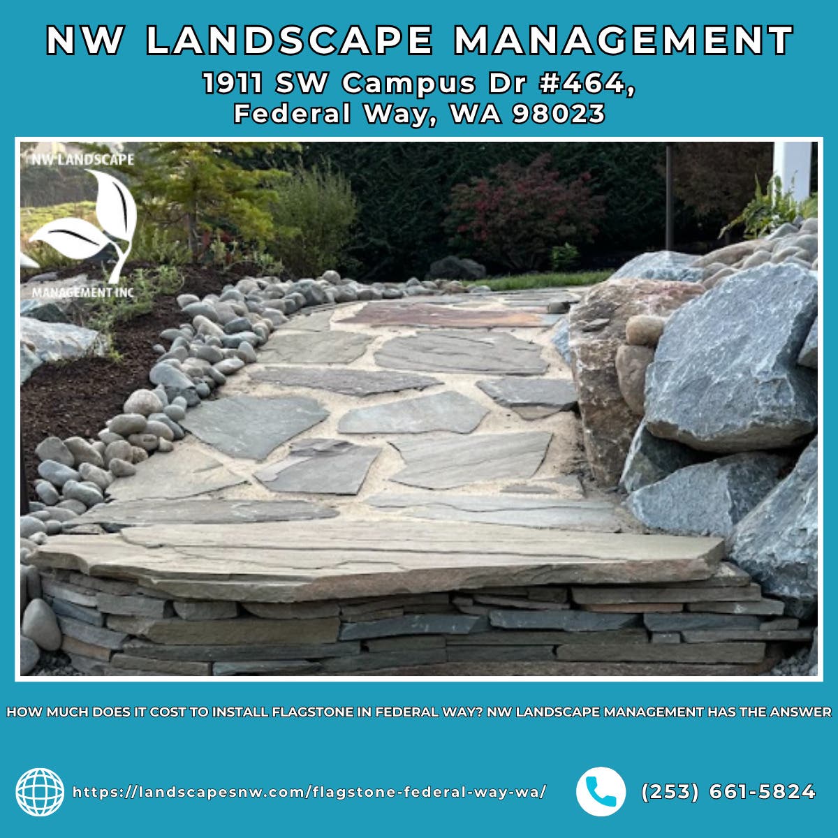 How Much Does It Cost to Install Flagstone in Federal Way? NW Landscape Management Has the Answer