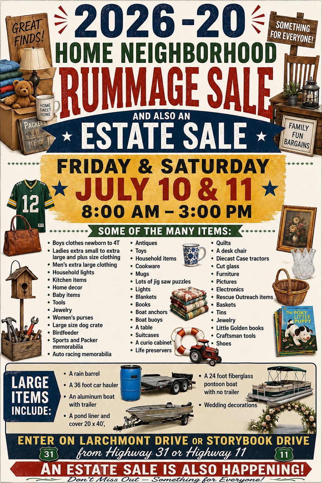 2026-20 Home Neighborhood Rummage Sale