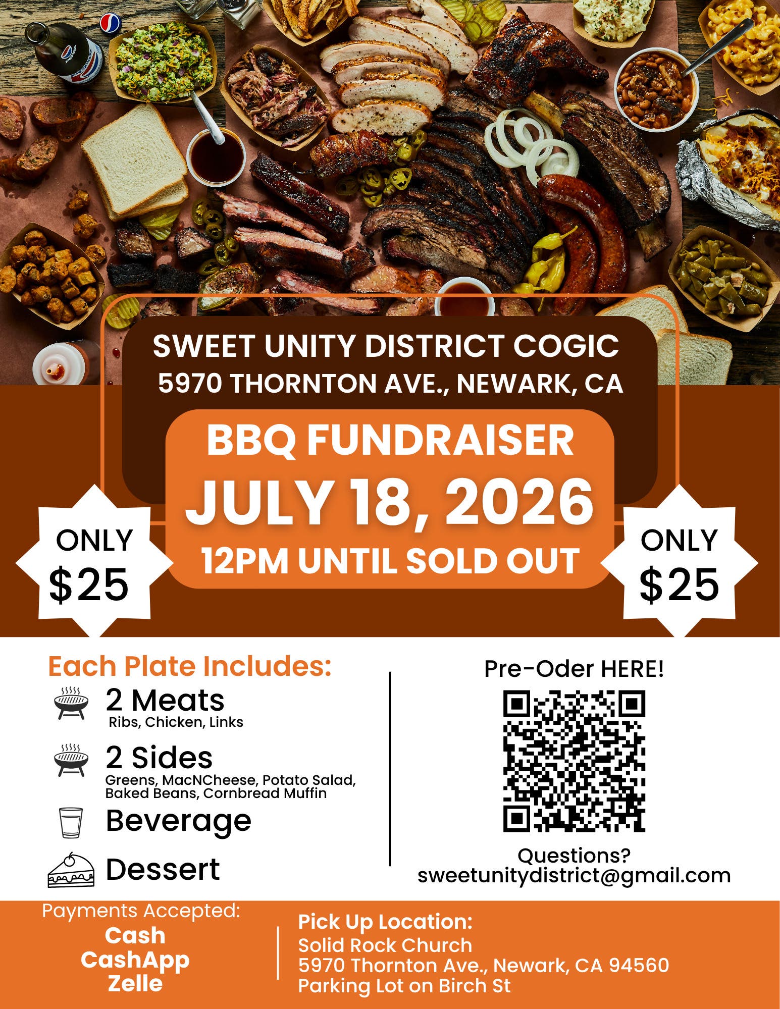 BBQ Lunch/Dinner Fundraiser