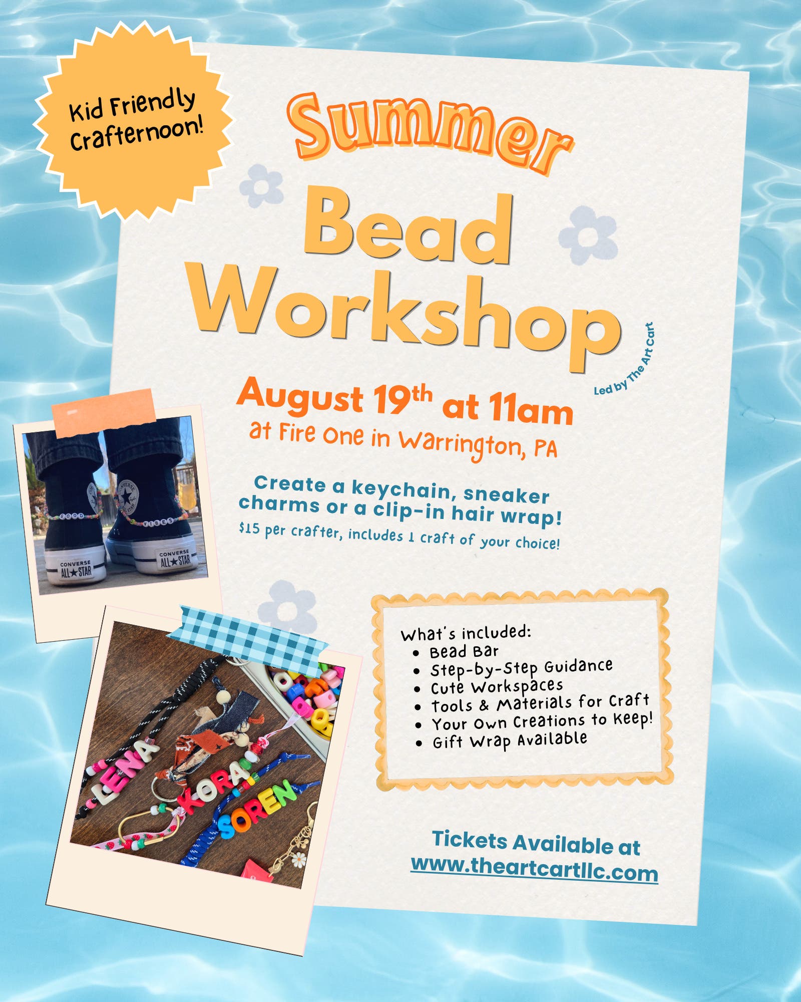 Crafternoons with The Art Cart! Summer Bead Workshop 8/19
