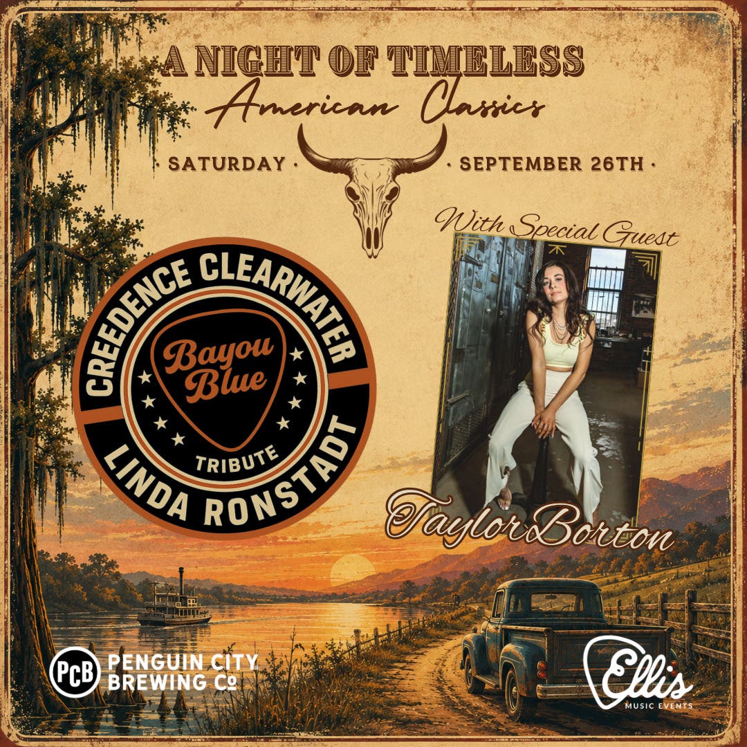 Bayou Blue a tribute to CCR & Linda Ronstadt with Taylor Borton