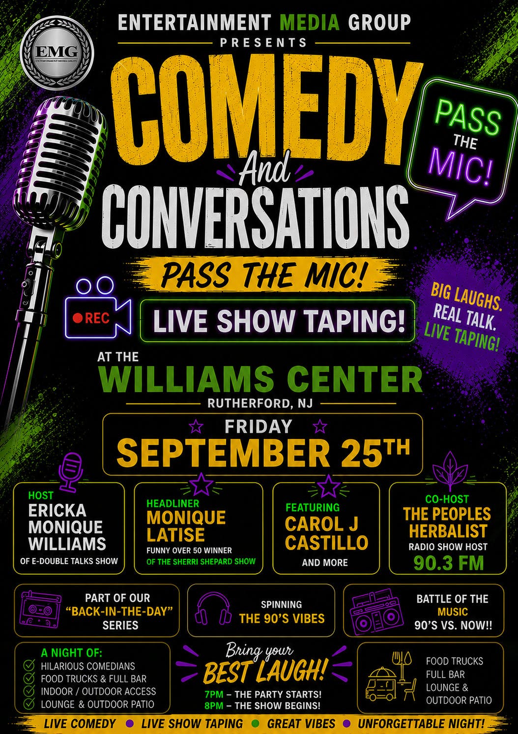 Comedy and Conversations Pass the Mic!