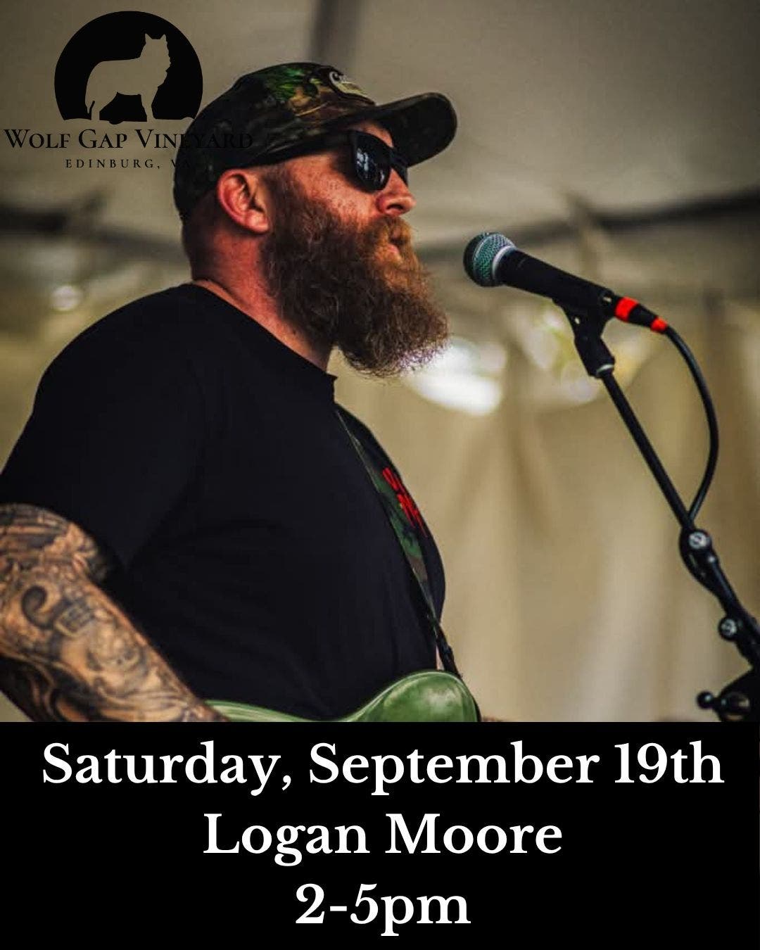 Live Music with Logan Moore at Wolf Gap Vineyard
