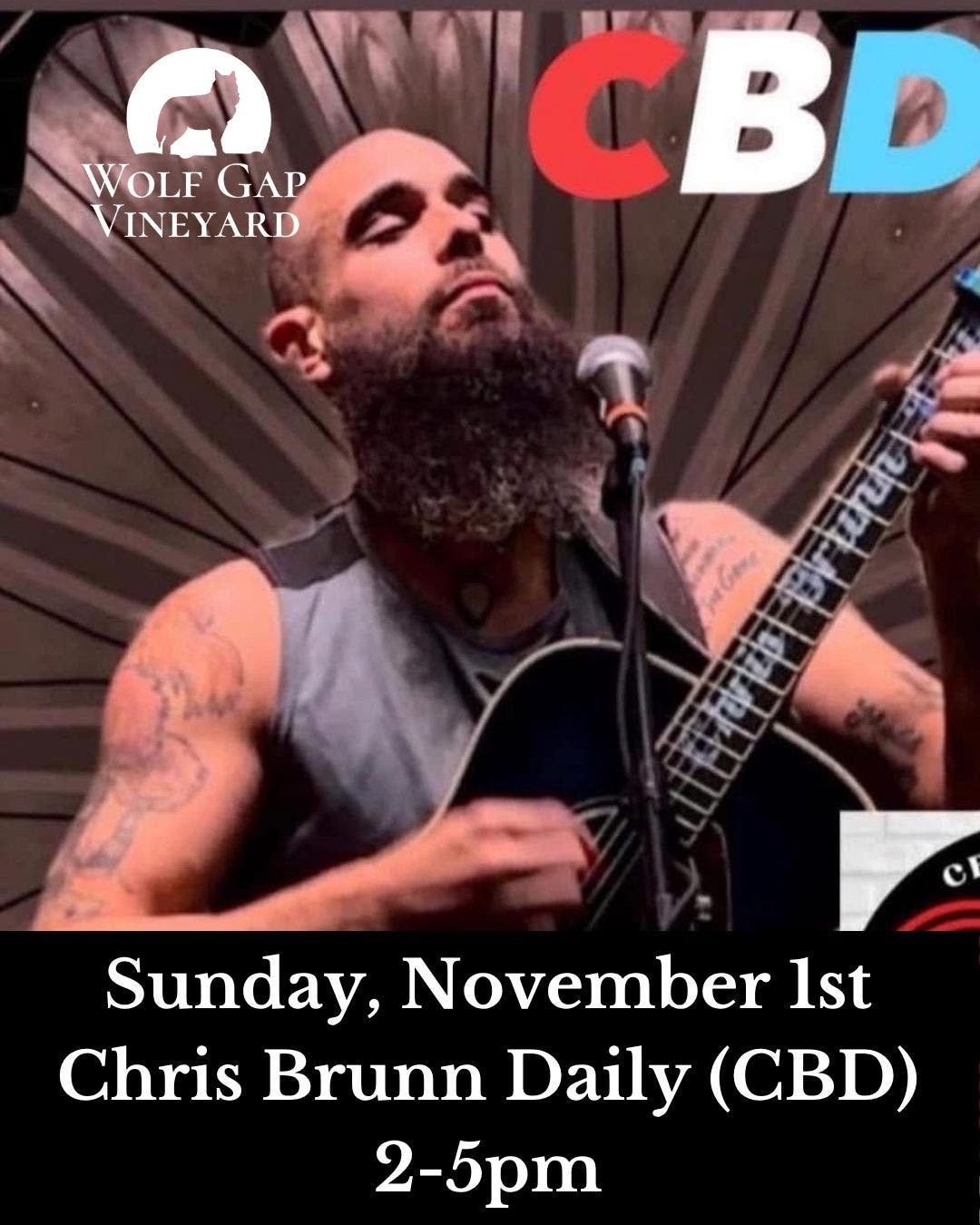 Chris Brunn (CBD) Live at Wolf Gap Vineyard! 