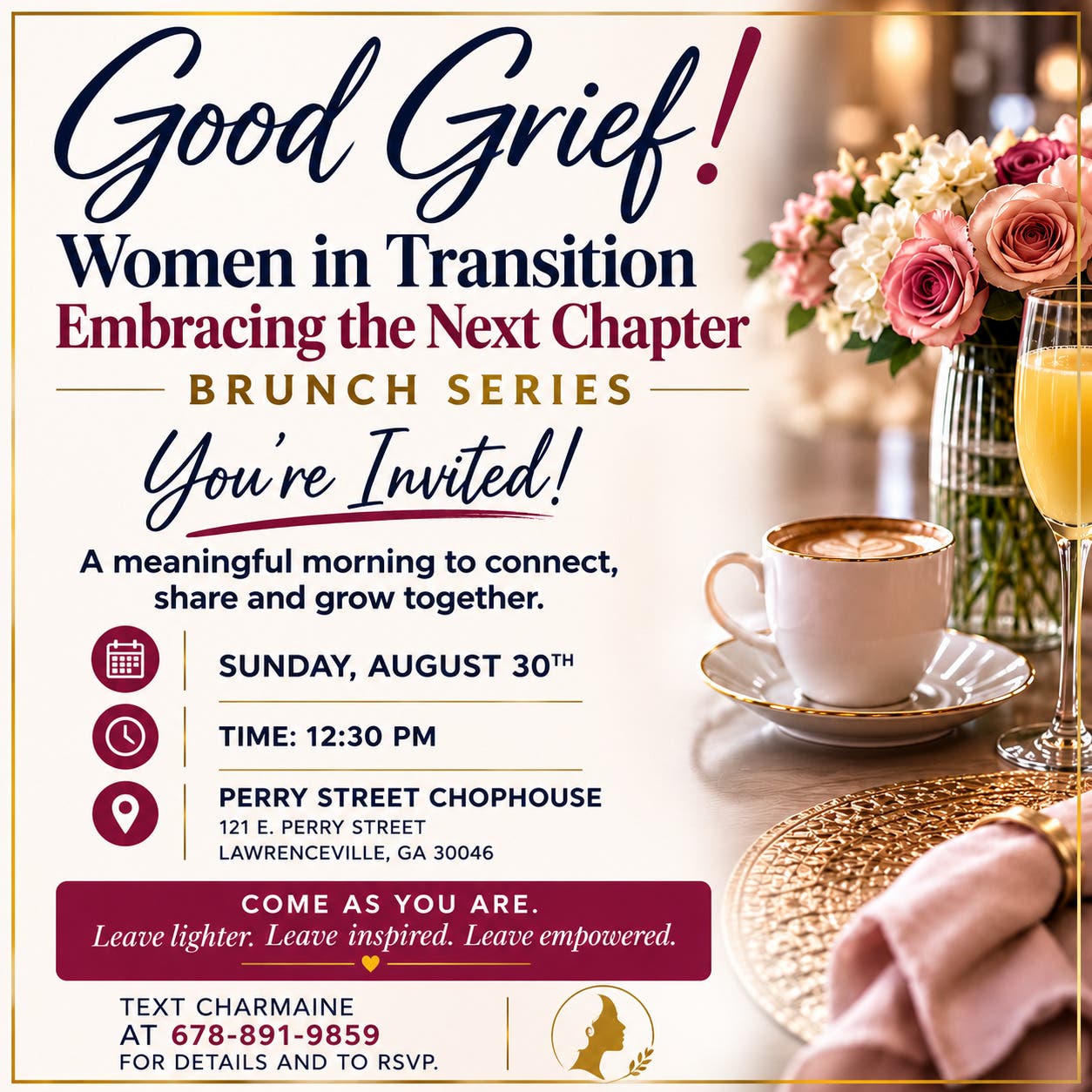 Good Grief! Women in Transition: Embracing the Next Chapter Brunch Series
