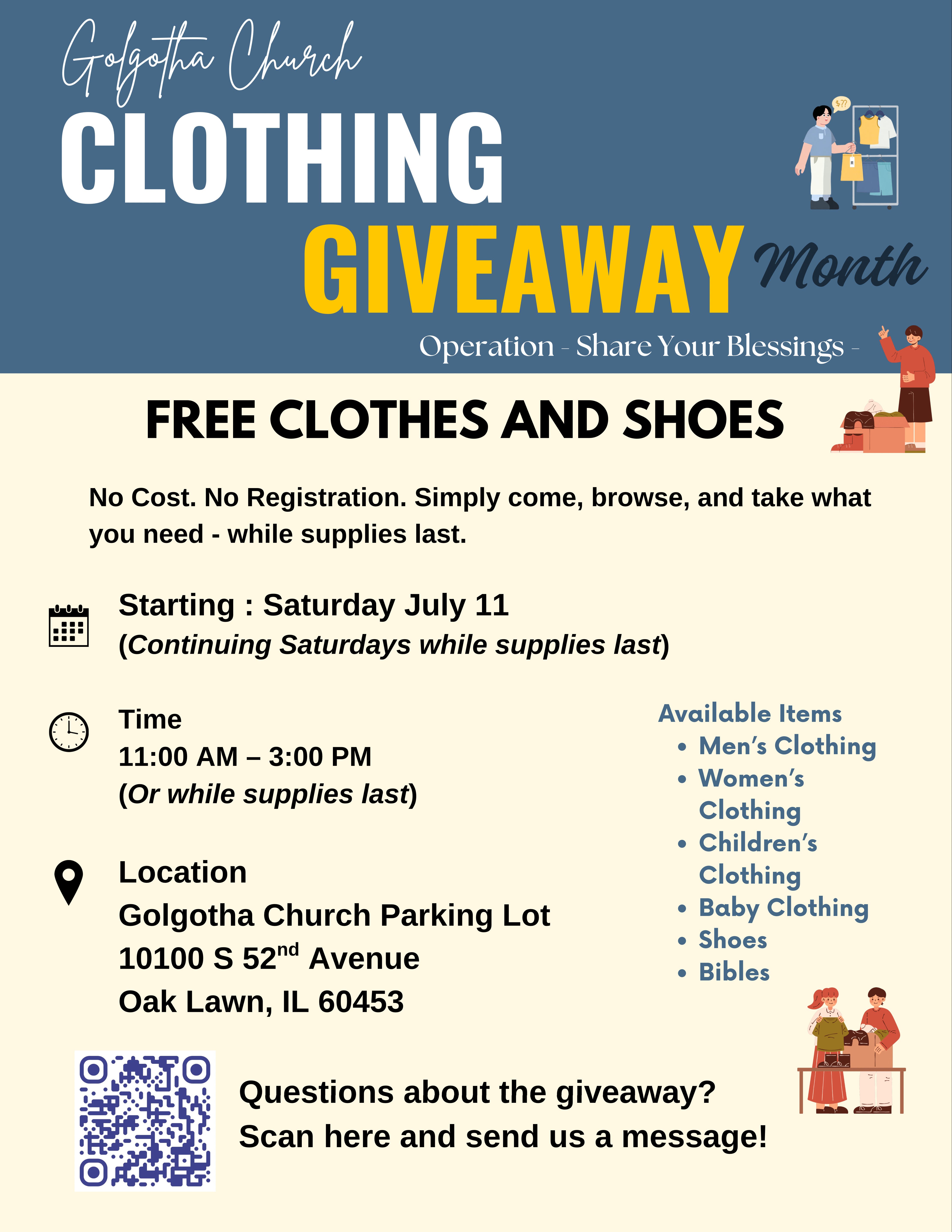 Free Clothes and Shoes - Giveaway