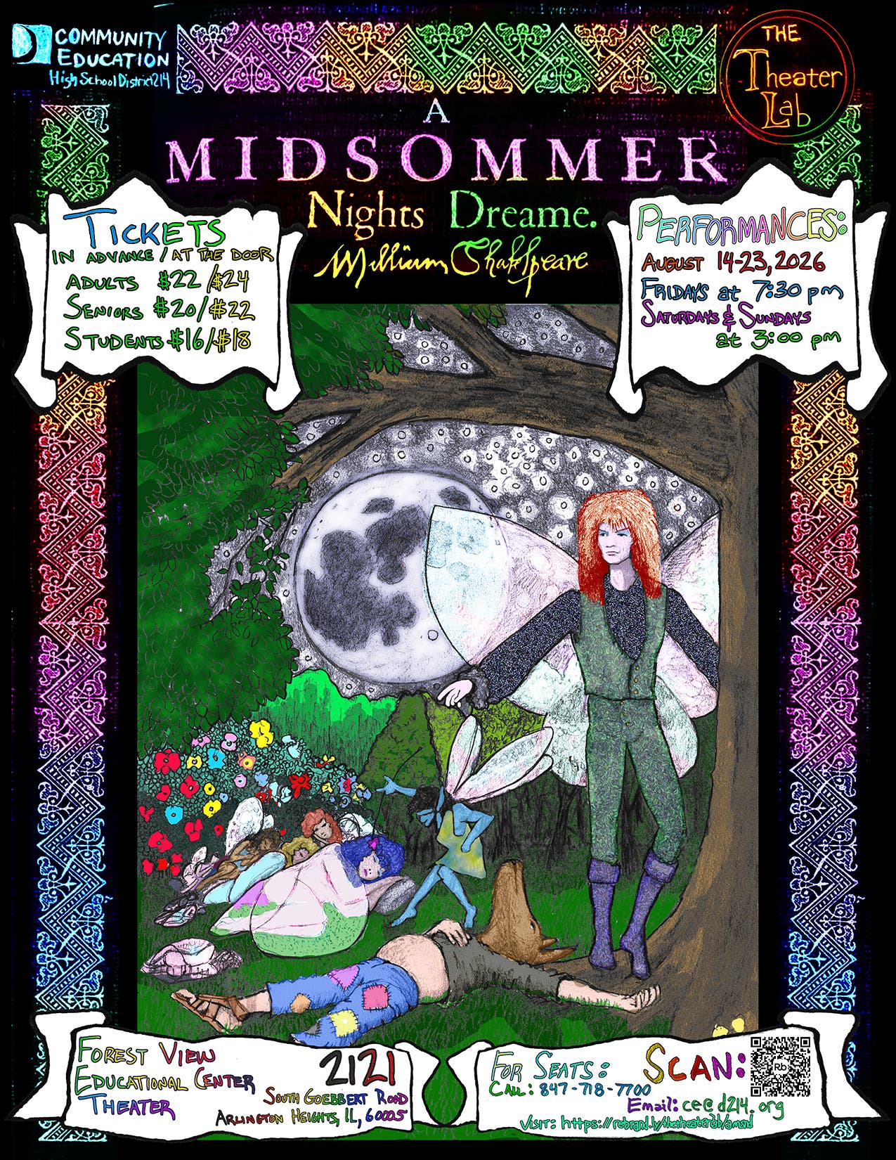 District 214 Community Education’s The Theater Lab Presents A Midsummer Night's Dream