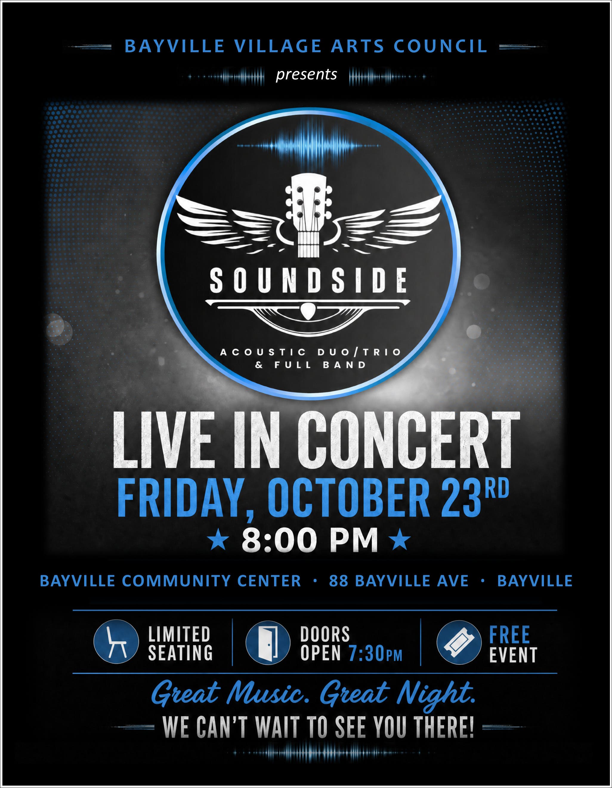 Soundside Acoustic Duo, Tri and Band