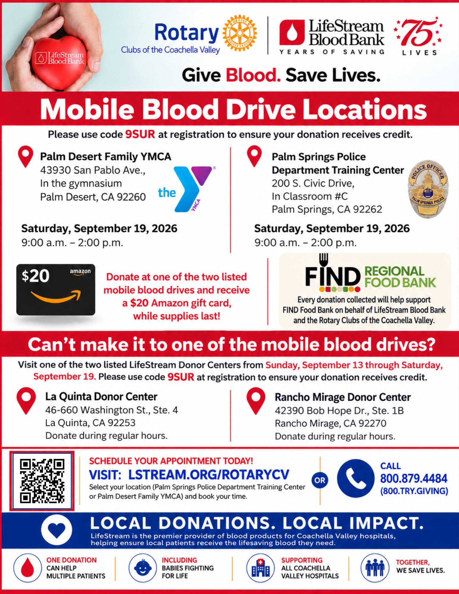 Mobile Blood Drive Locations