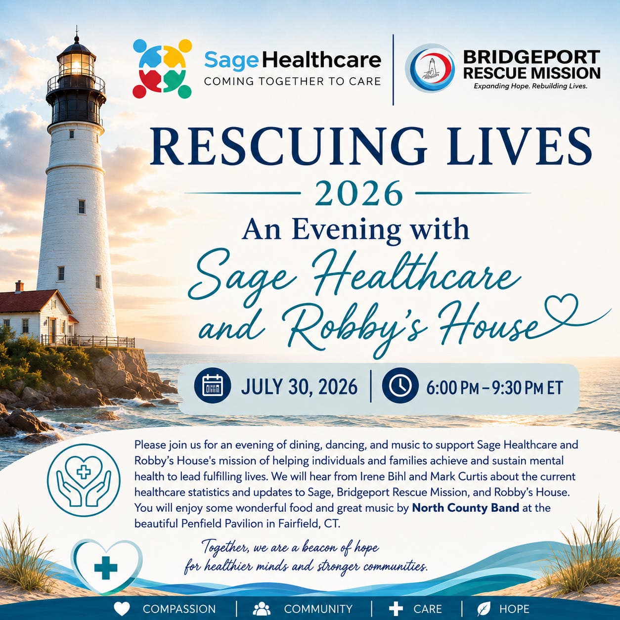 Rescuing Lives 2026: An Evening with Sage Healthcare and Robby's House