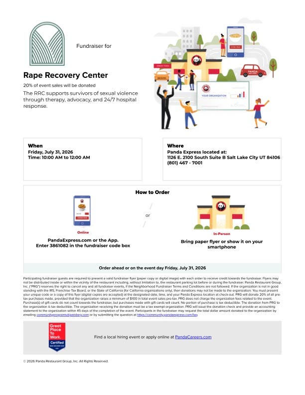 RRC Panda Express Fundraiser