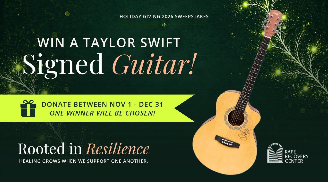 Win a Taylor Swift-Signed Guitar | Rape Recovery Center Holiday Giving Sweepstakes