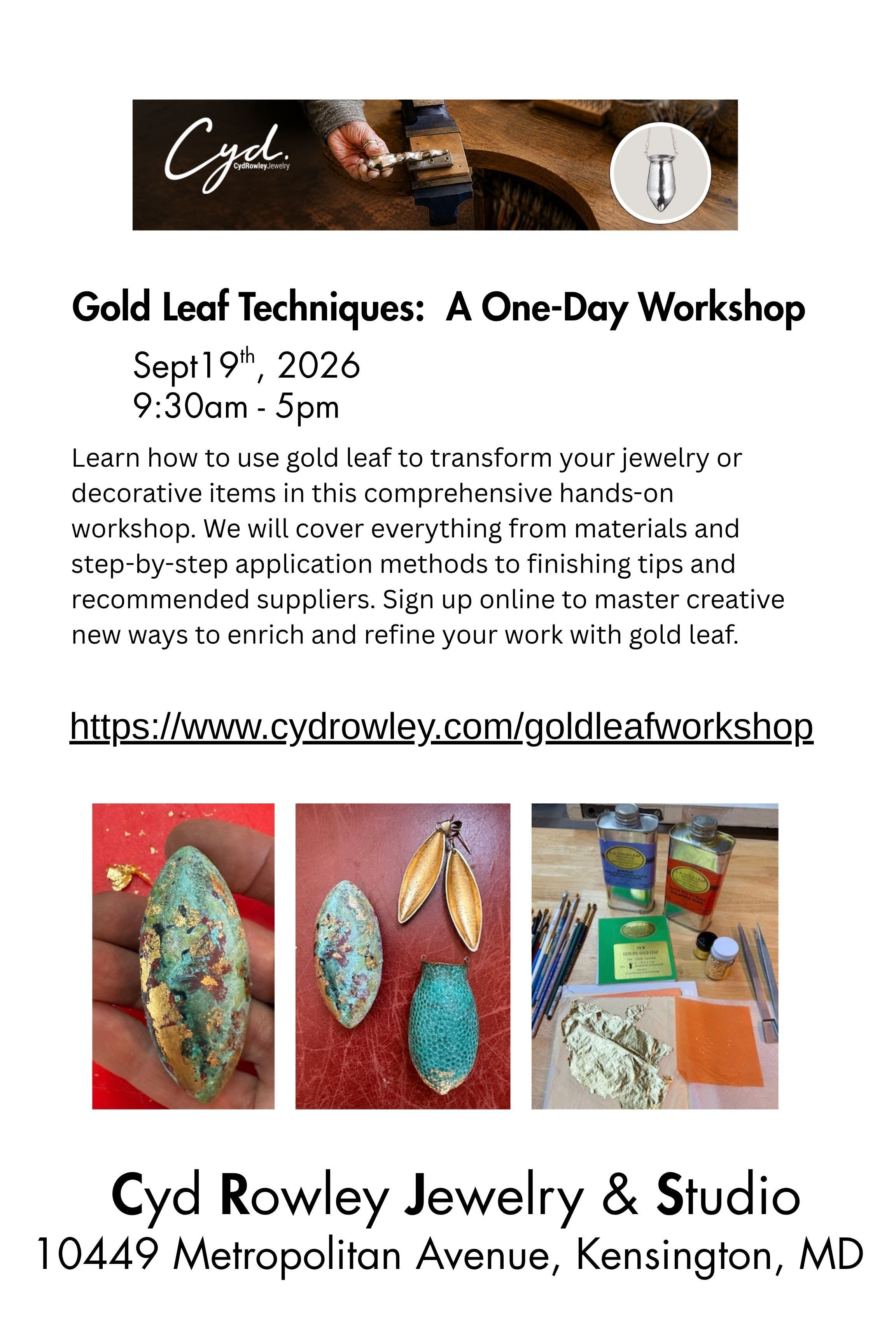 Gold Leaf Techniques: A One-Day Workshop