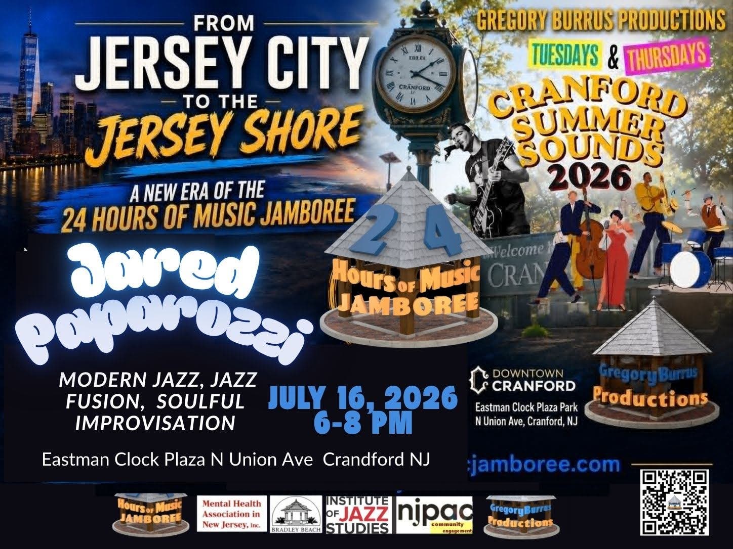 24 Hours of Music Jamboree: Jared Paparozzi in Cranford Thursdays at the Clock