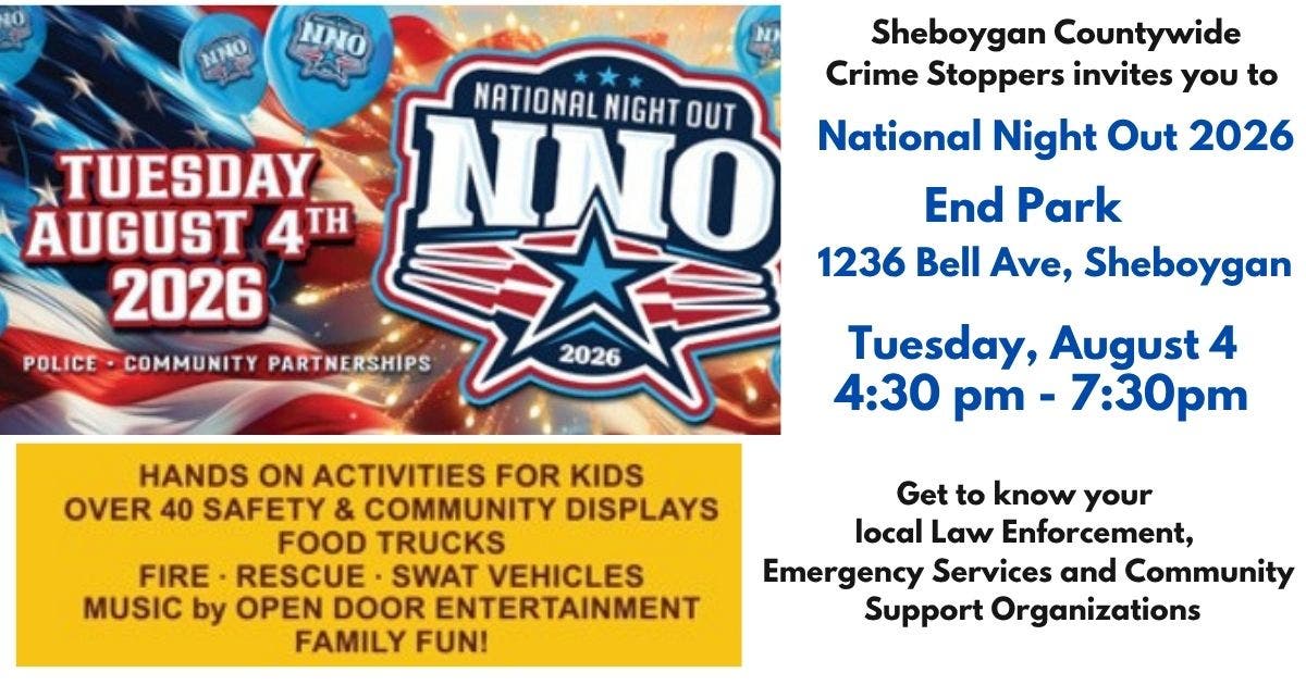 Sheboygan National Night Out 2026