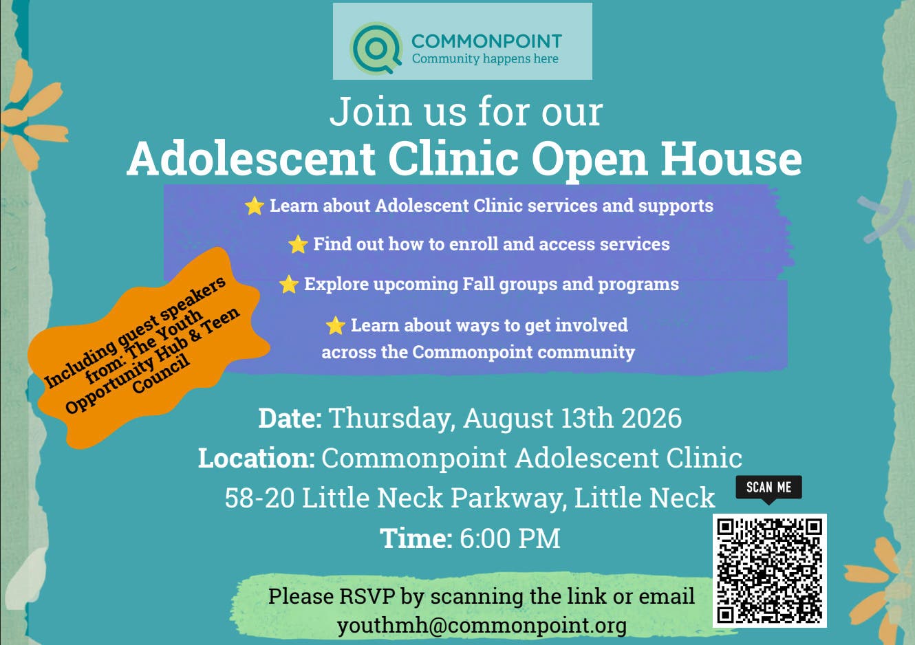 Adolescent Clinic Open House