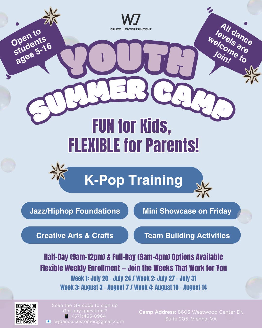 WJ Dance - Youth Summer Camp