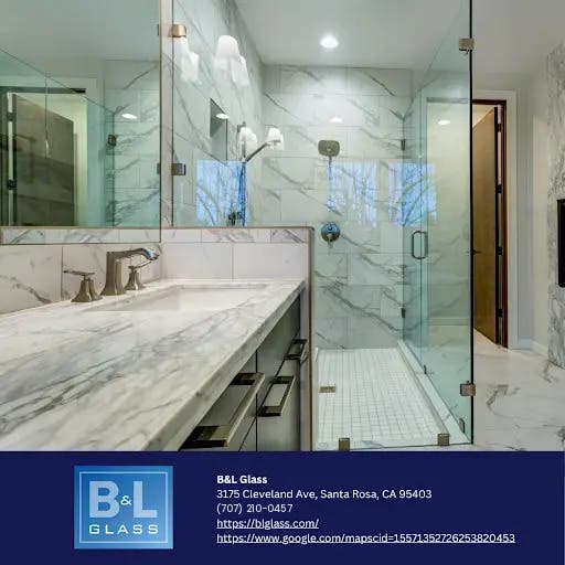 B & L Glass Brings Custom Shower Doors to Santa Rosa, CA Homes as Summer Winds Down
