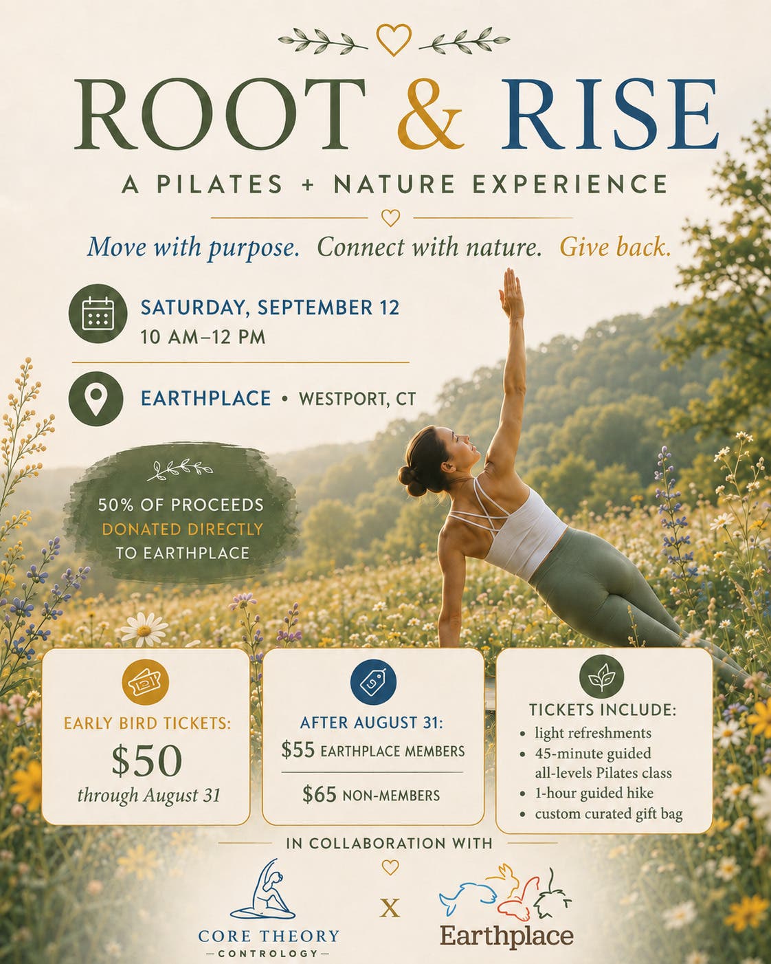 Root & Rise: A Pilates & Nature Experience with Earthplace