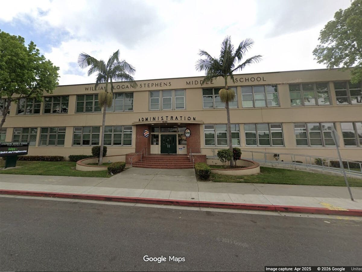 Stephens Middle School in Long Beach, where the district's Westside dual immersion program is currently based.
