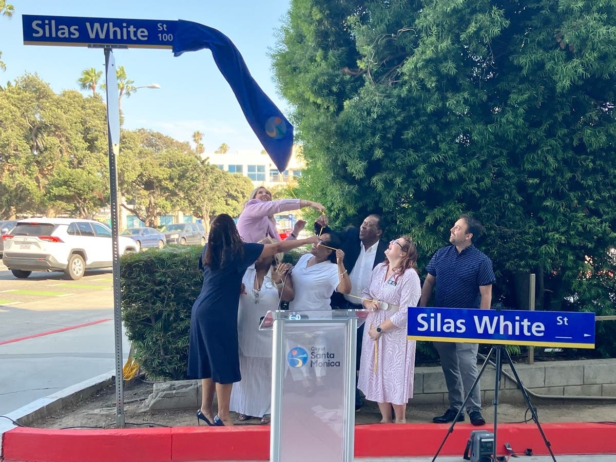 Silas White Street Unveiled As Santa Monica Confronts Past Racial Harms