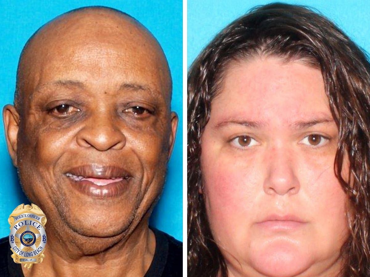 Long Beach police are asking for the public’s help finding two at-risk missing people, Herbert Lee Brown, 74 (left) and Danielle Rich, 37 (right).