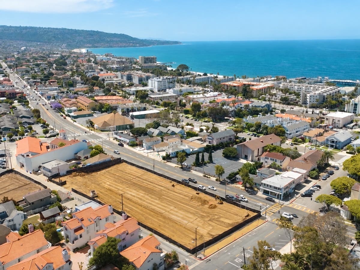 The site of a planned 43-townhome Toll Brothers development along Pacific Coast Highway in Redondo Beach. Homes in the development are expected to start at about $2 million.