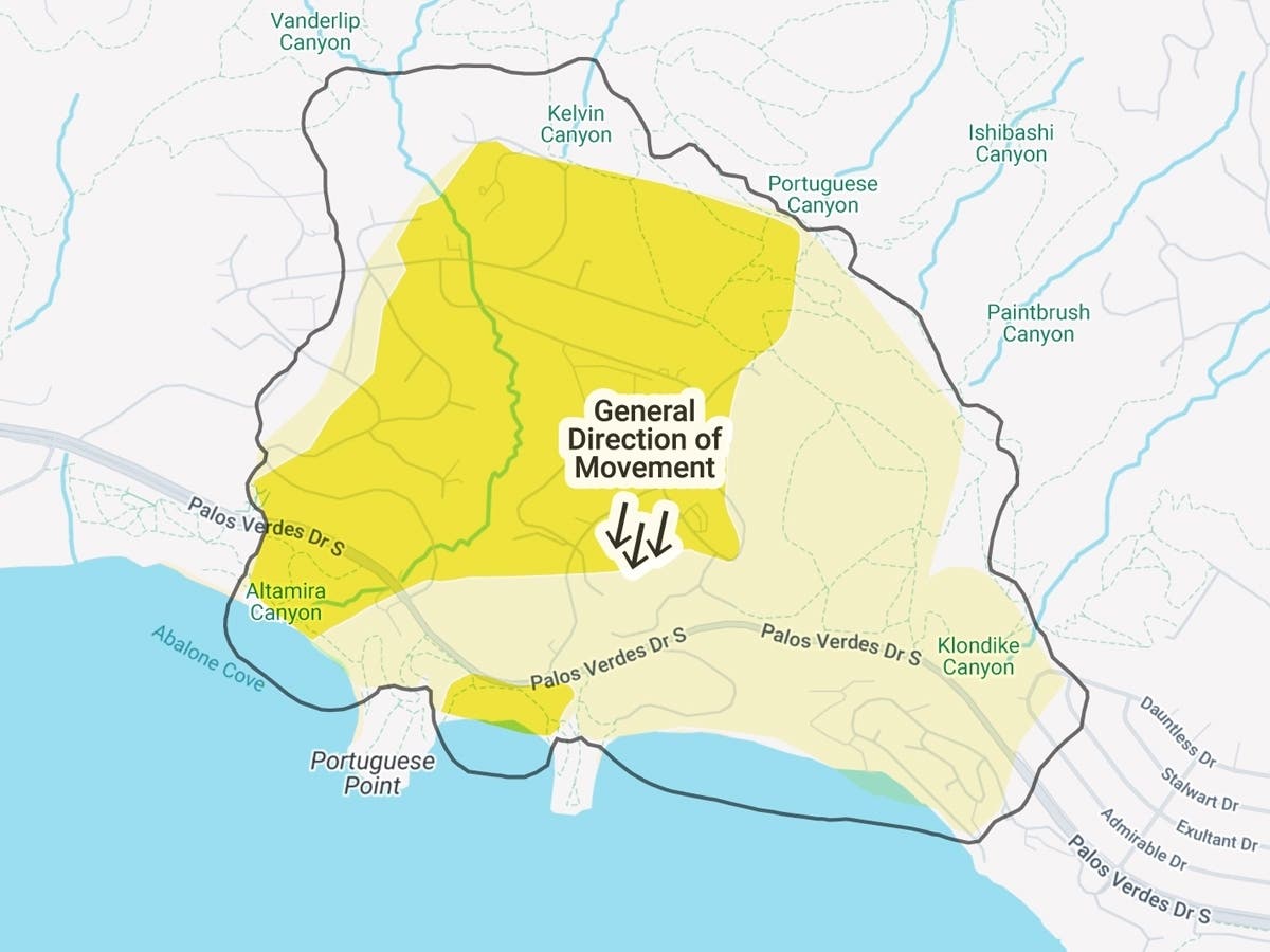Land movement across Rancho Palos Verdes' sprawling Landslide Complex has slowed dramatically, with the Portuguese Bend Landslide moving 92% slower than it was two years ago.