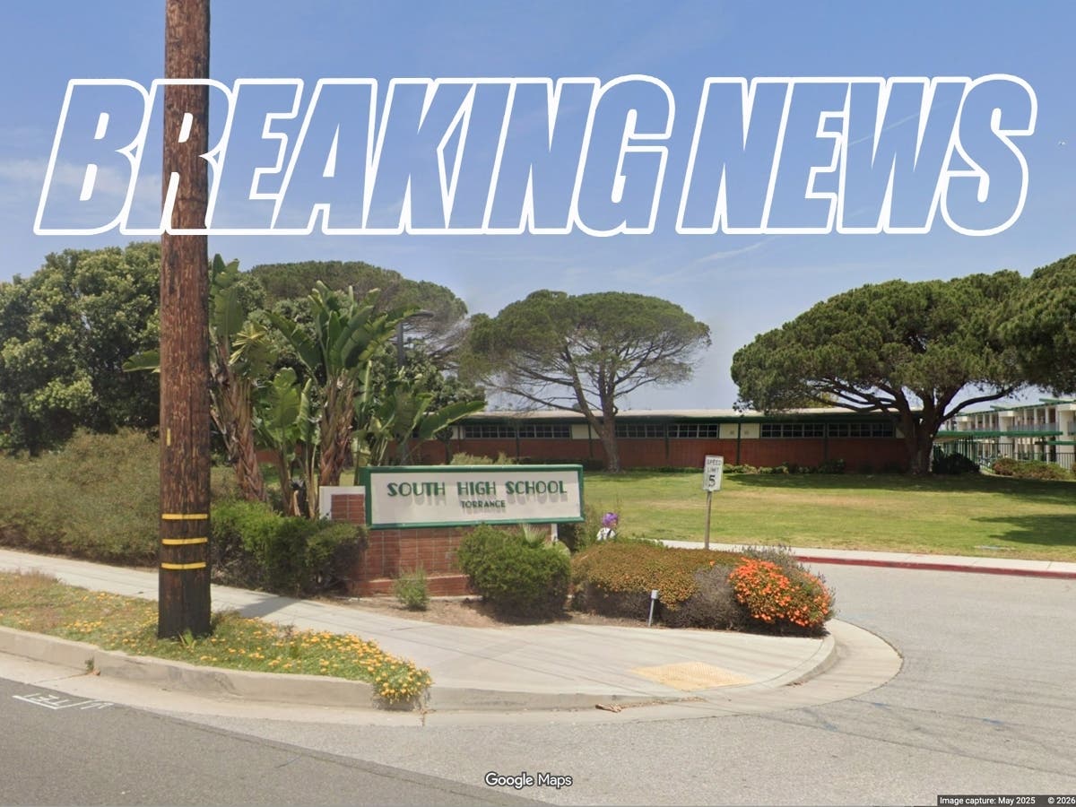 South High School in Torrance was placed on lockdown Wednesday following a reported bomb threat, prompting a police response near the campus.