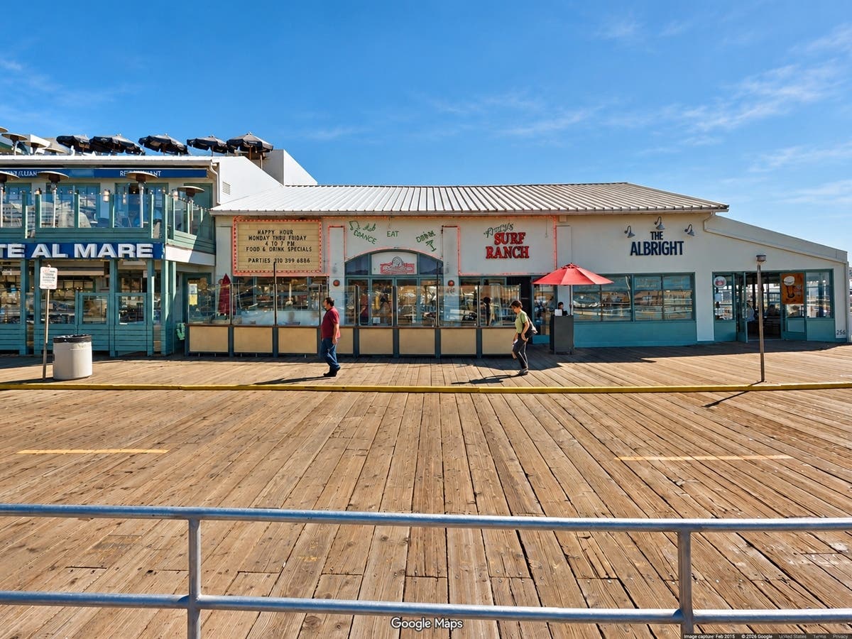 The former Rusty's Surf Ranch restaurant at 256 Santa Monica Pier, where Santa Monica Brew Works plans to open a surf-inspired restaurant and live music venue.
