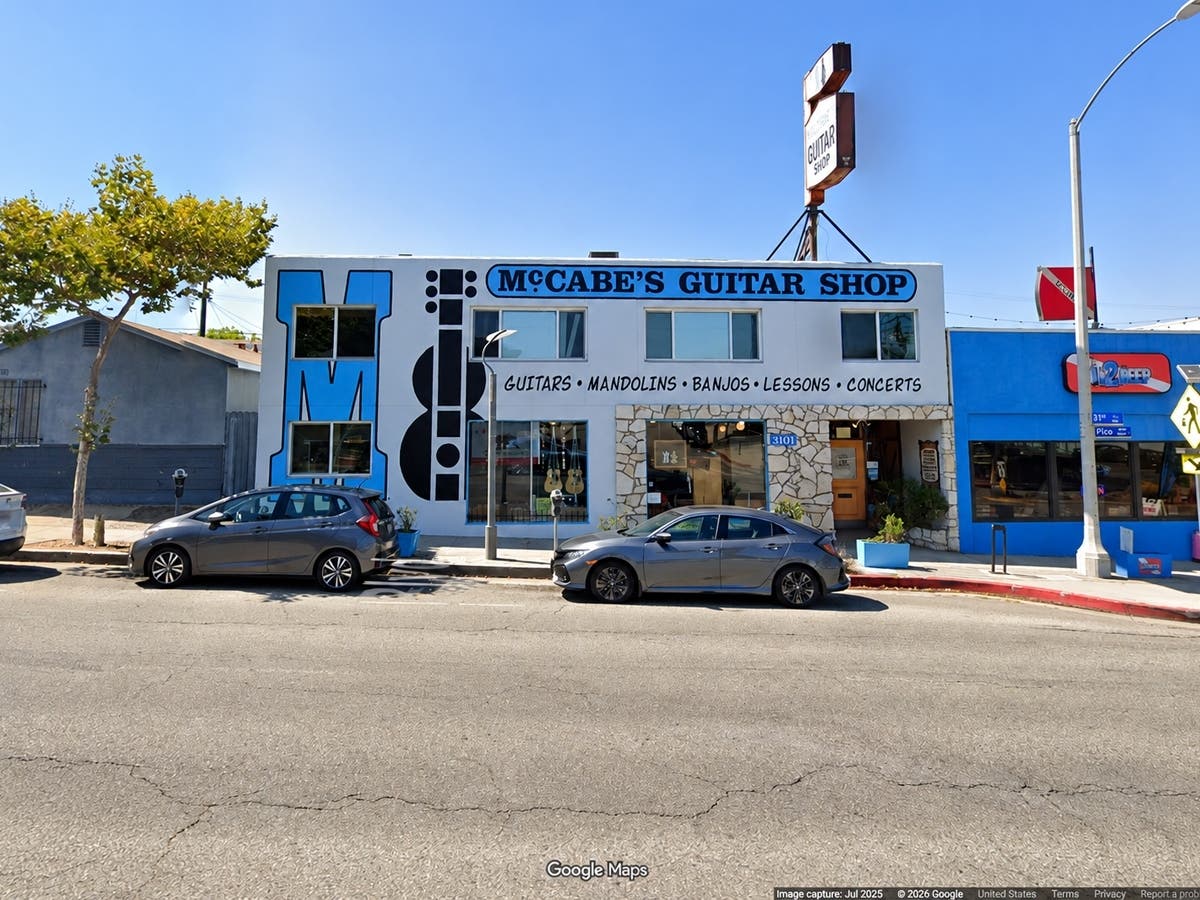 McCabe’s Guitar Shop, at 3101 Pico Blvd. in Santa Monica, is among 20 local businesses selected to receive $5,000 each through the city’s Small Business Relief Microgrant Program.