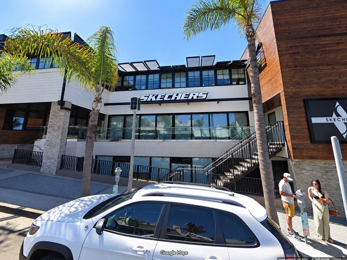 The longtime Skechers headquarters at 228 Manhattan Beach Blvd. has been listed for sale as the footwear company consolidates its operations into a larger corporate campus nearby.