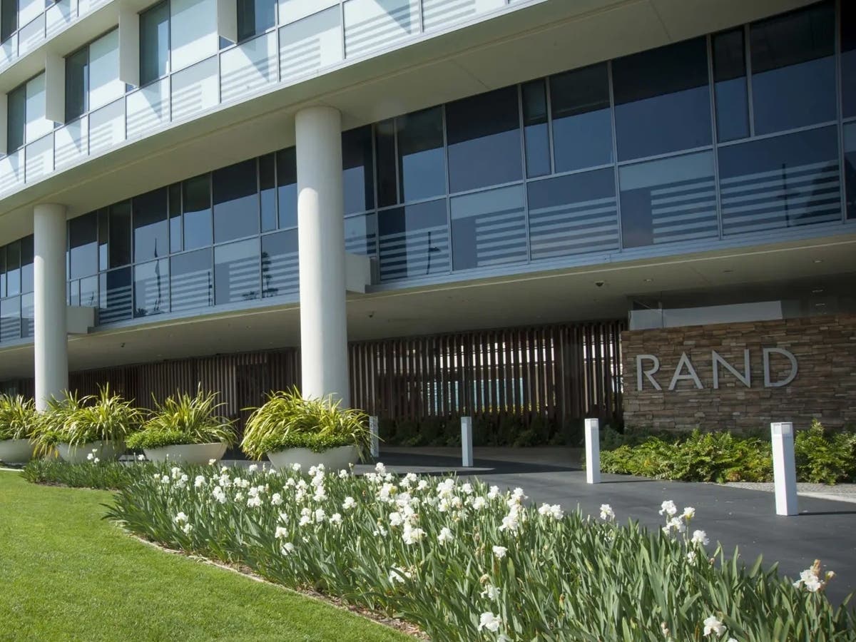 RAND Corporation's headquarters in Santa Monica. The research organization is partnering with the city to conduct monthly counts of unsheltered homelessness, using trained field researchers to provide a more detailed picture of the population.