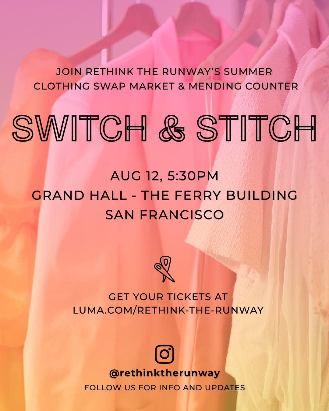 Switch & Stitch: Clothing A Swap Market and Mending Counter By Rethink The Runway
