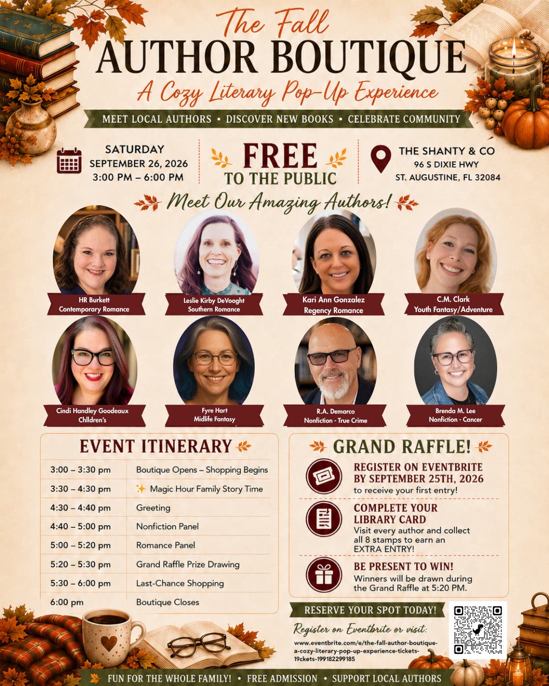 The Fall Author Boutique (A Cozy Literary Pop-Up Experience)