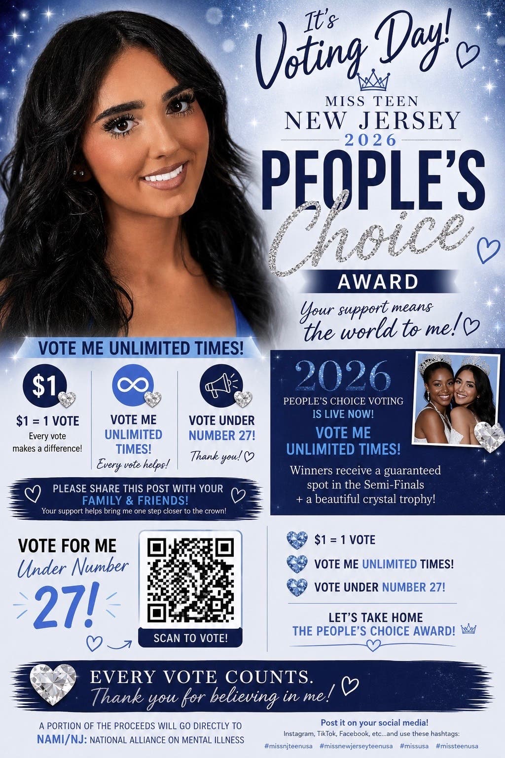  Vote for Paula Moudatsos – Miss New Jersey Teen USA People’s Choice Award!