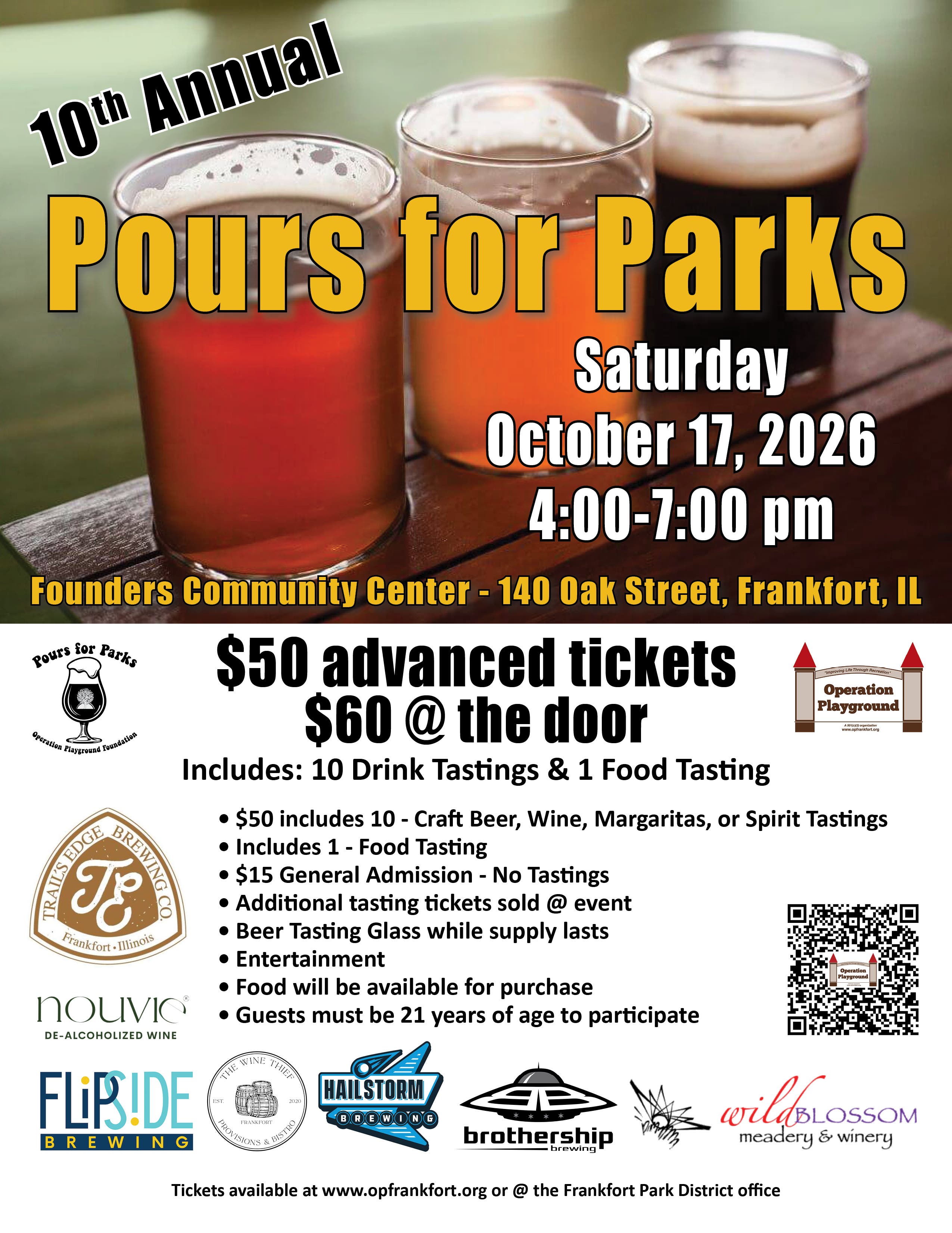 10th Annual Pours For Parks
