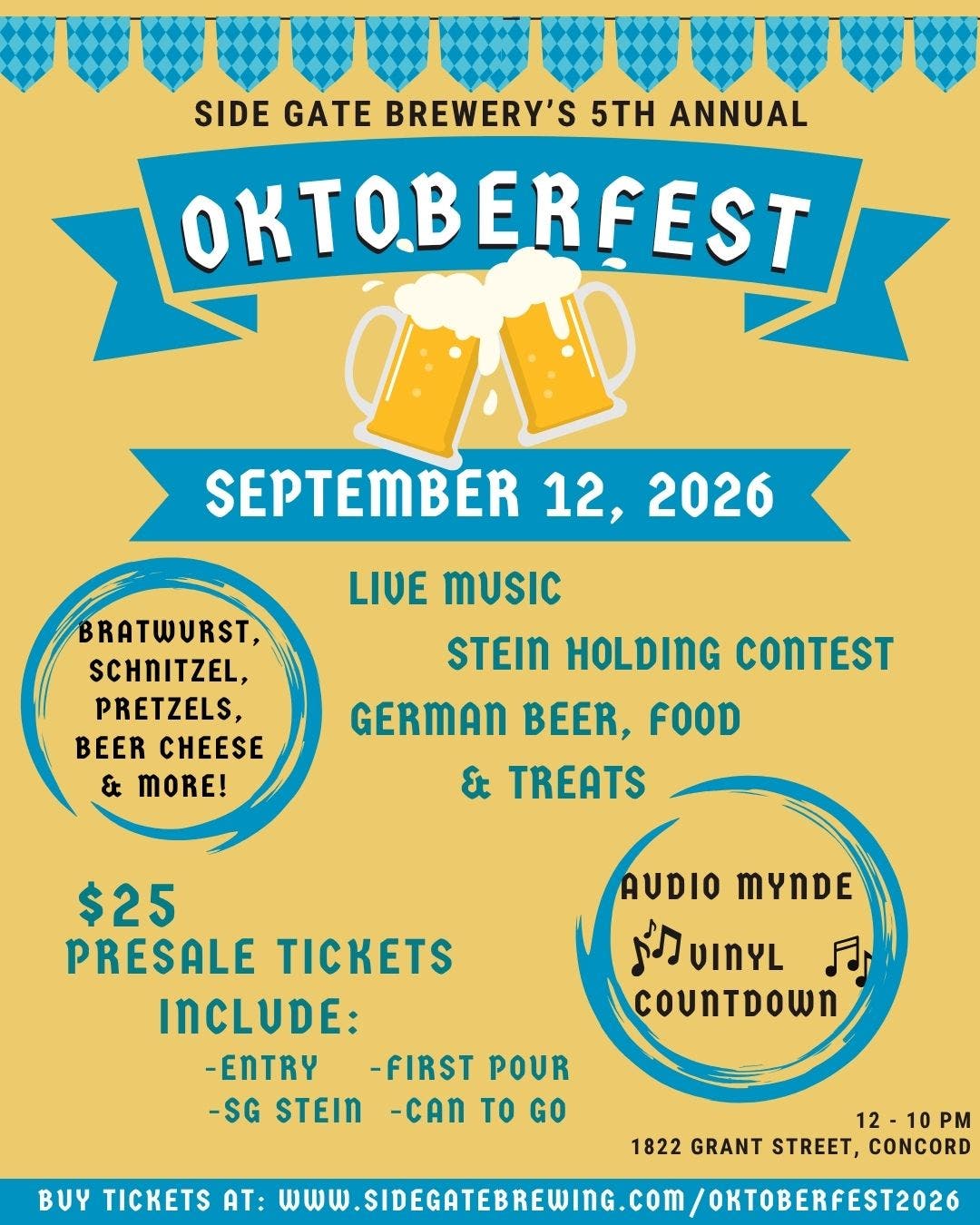 Side Gate Brewery’s Oktoberfest 2026