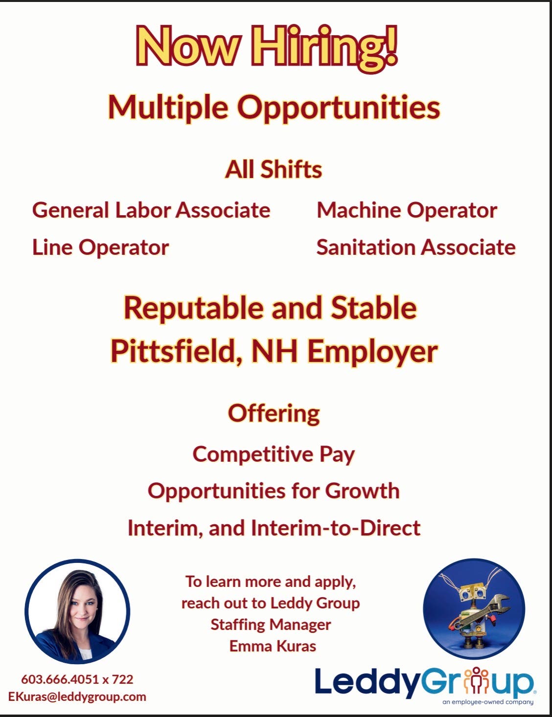 Now Hiring!