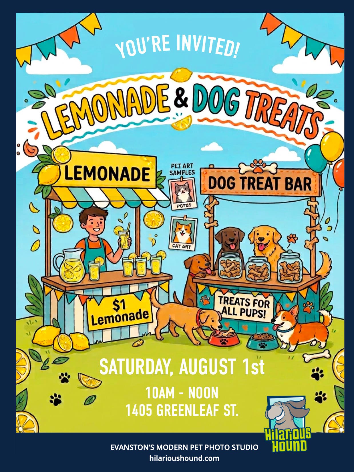 Refreshing Lemonade & Tasty Pup Treats 🍋🐾