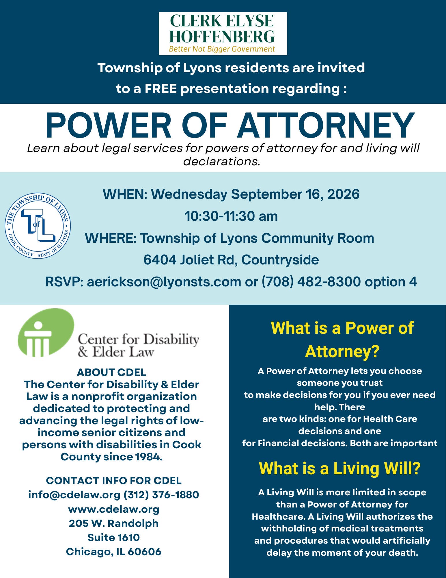 Power of Attorney seminar