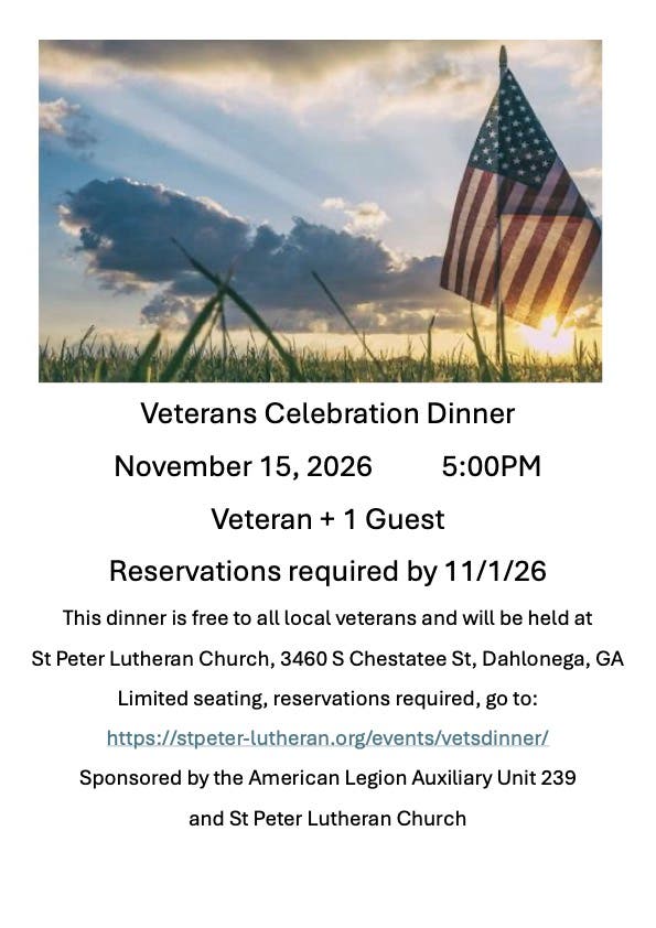 Veterans Celebration Dinner