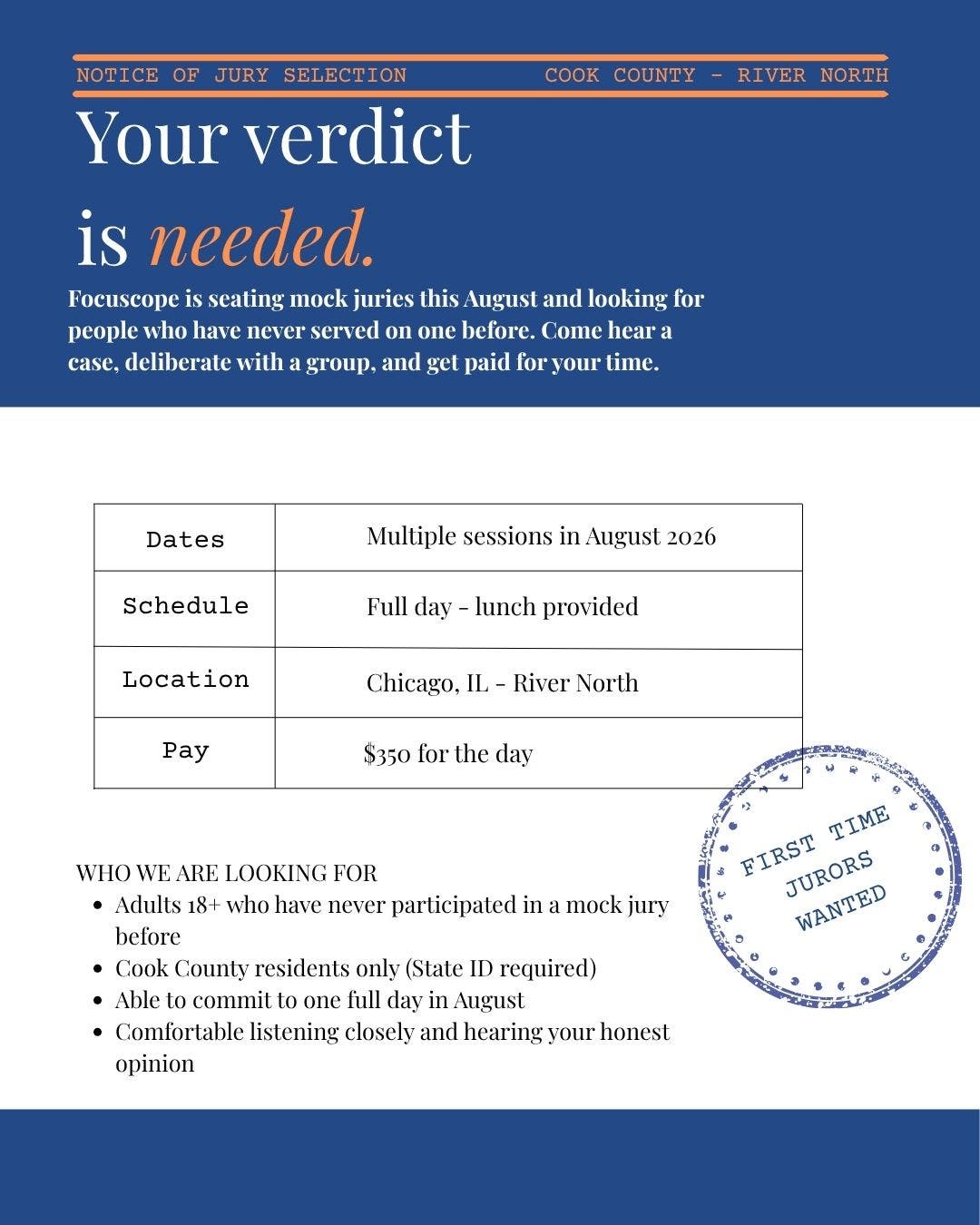 Earn $350 in August