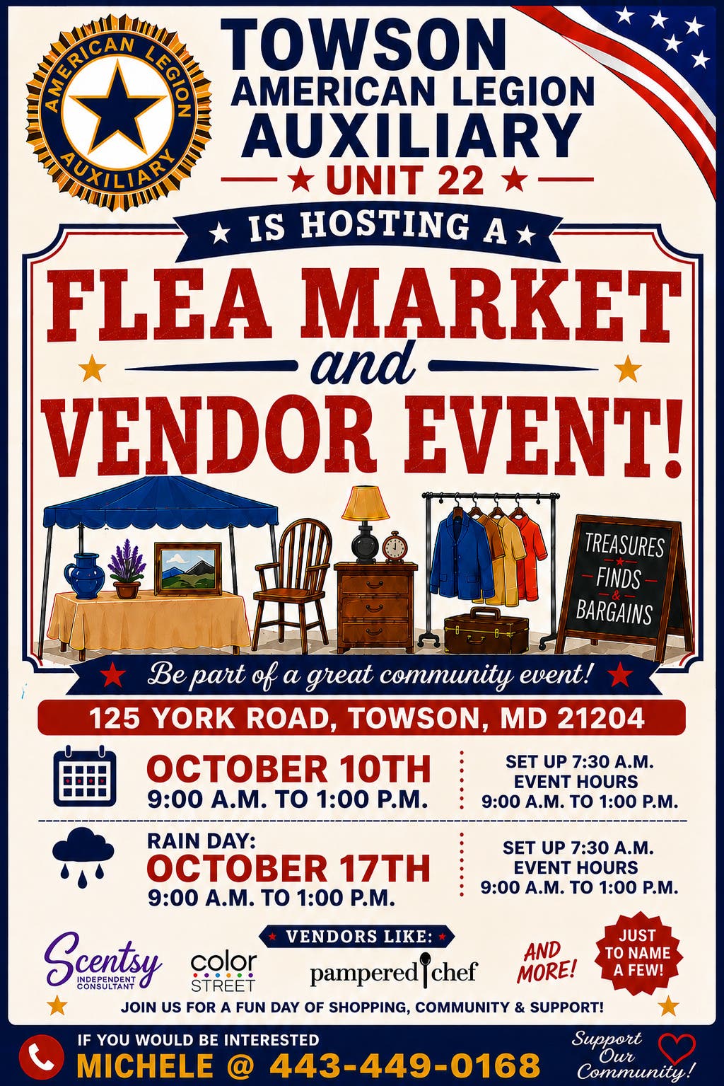 Vendor/Flea Market to benefit Veterans & families