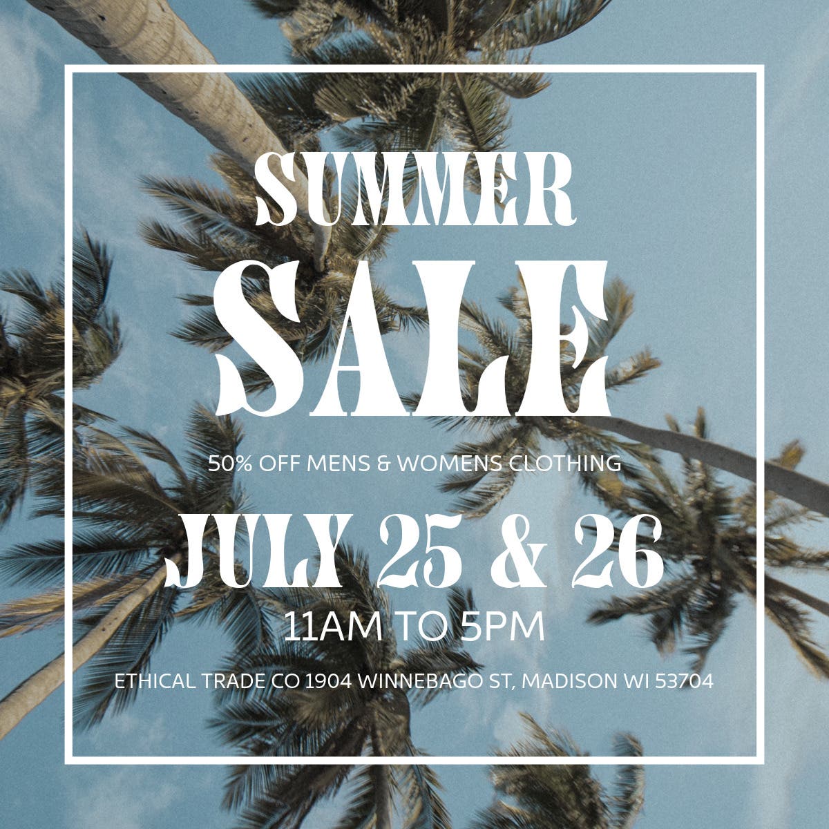 Two-Day Fair Trade Fashion Sale